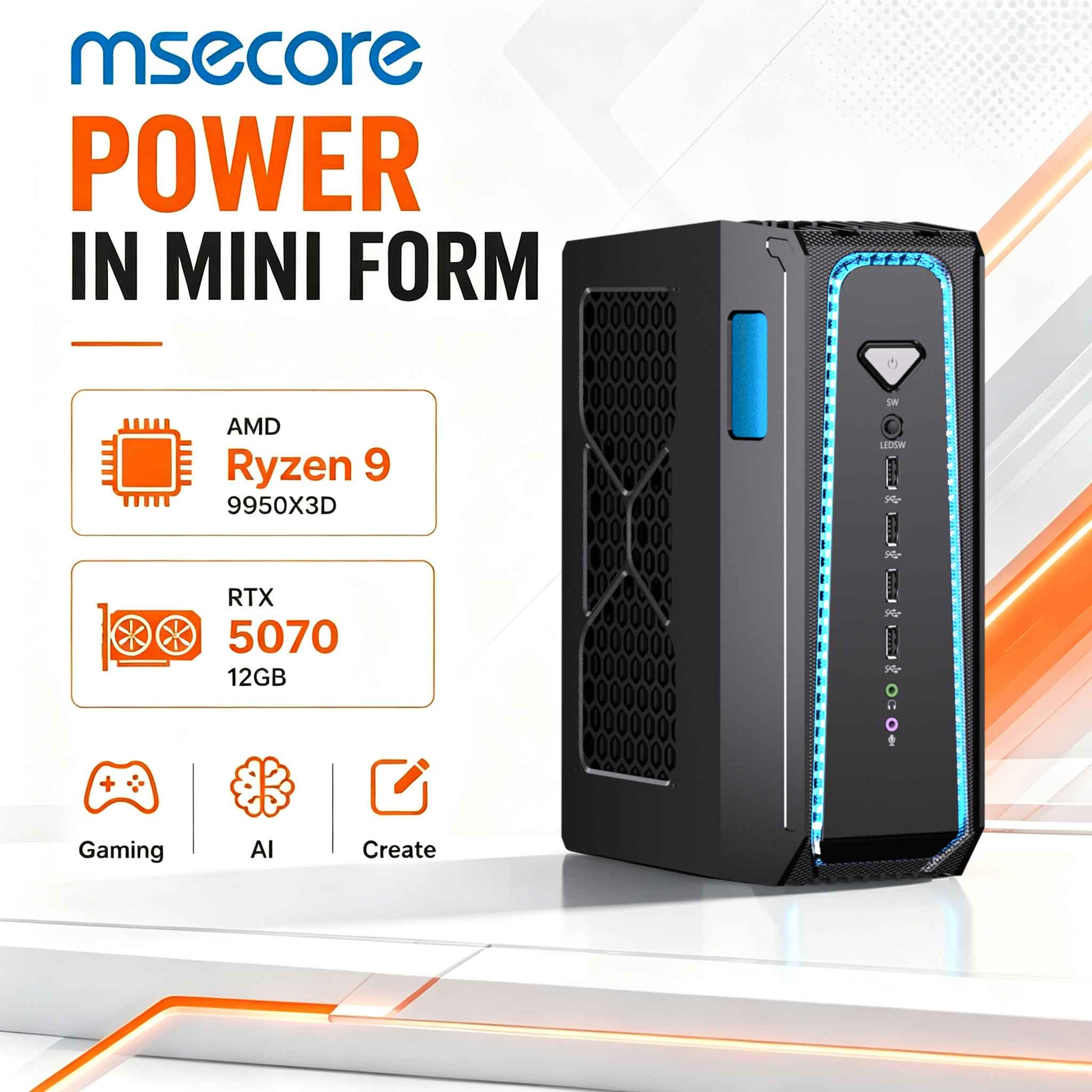 Pc Gaming Ddr5 - MSECORE Liquid Cooling Gaming PC AMD