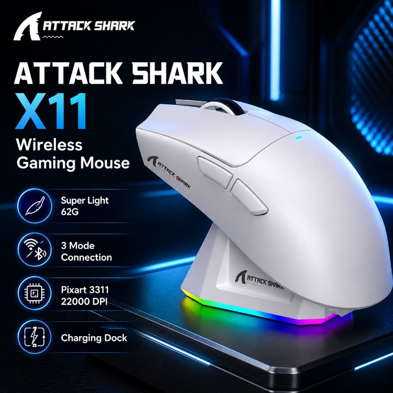 ATTACK SHARK X11 Wireless Gami - Pc Gaming X3D review and price