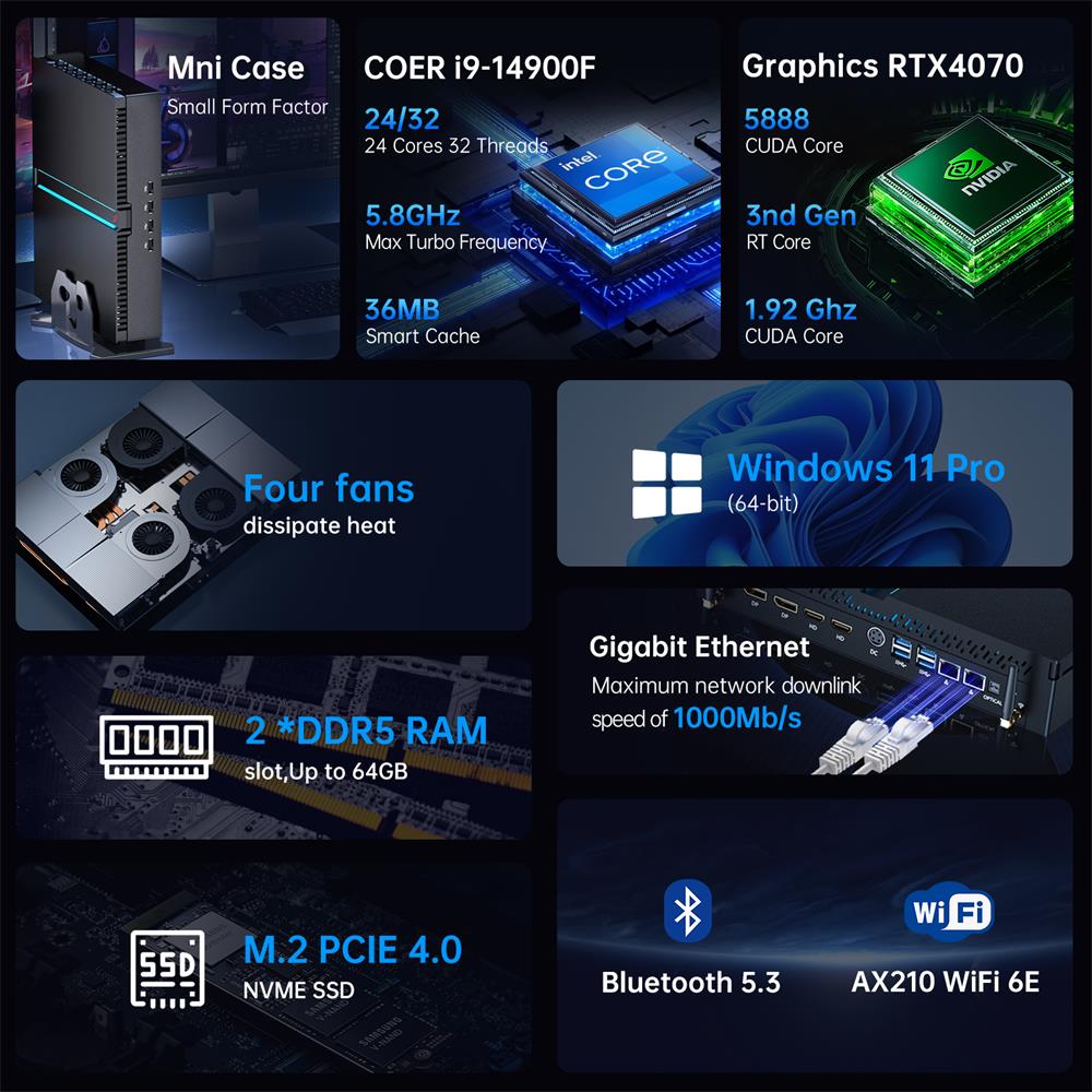Msecore MV300 14th Intel Core  - Pc Gaming Core I5 review and price