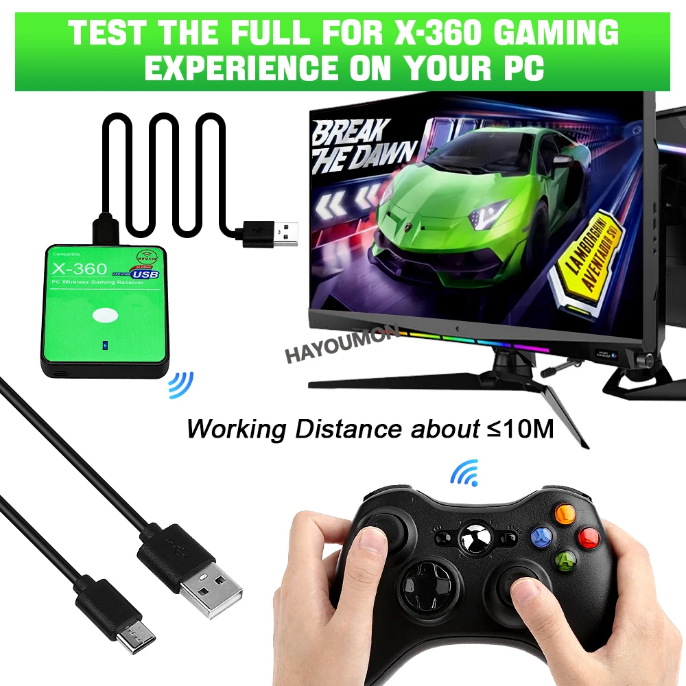 Wireless Gaming Receiver USB C - Pc Gaming Windows 7 review and price