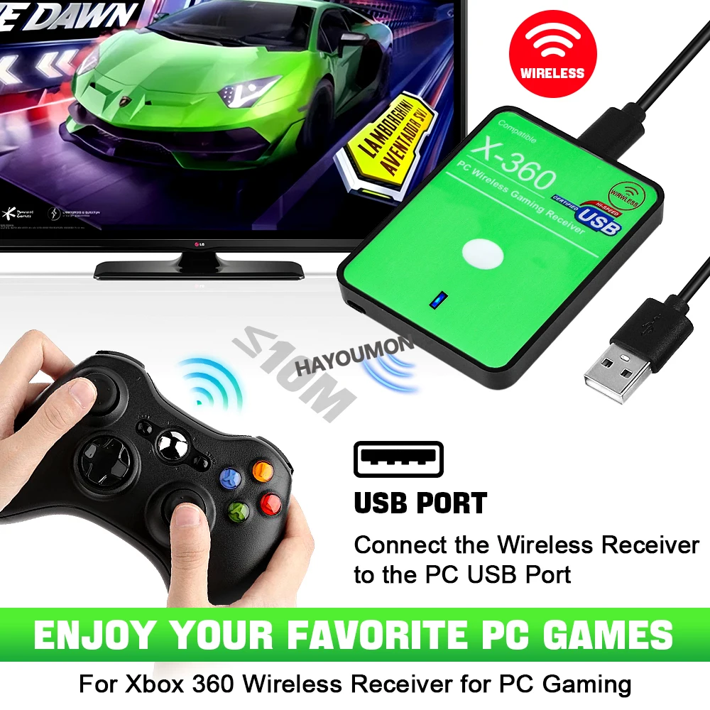Wireless Gaming Receiver USB C - Pc Gaming Windows 7 review and price