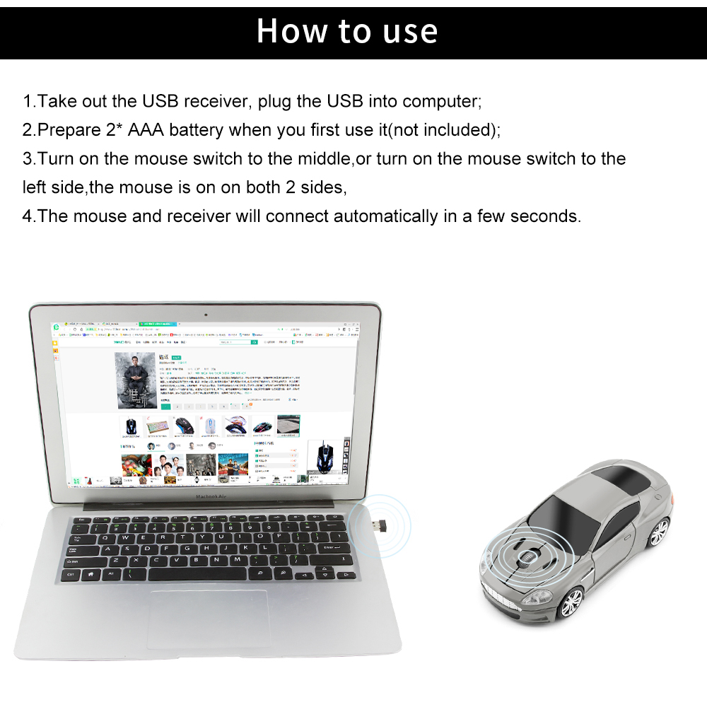Creative Sport Car Shaped 2.4G - Pc Gaming X3D review and price