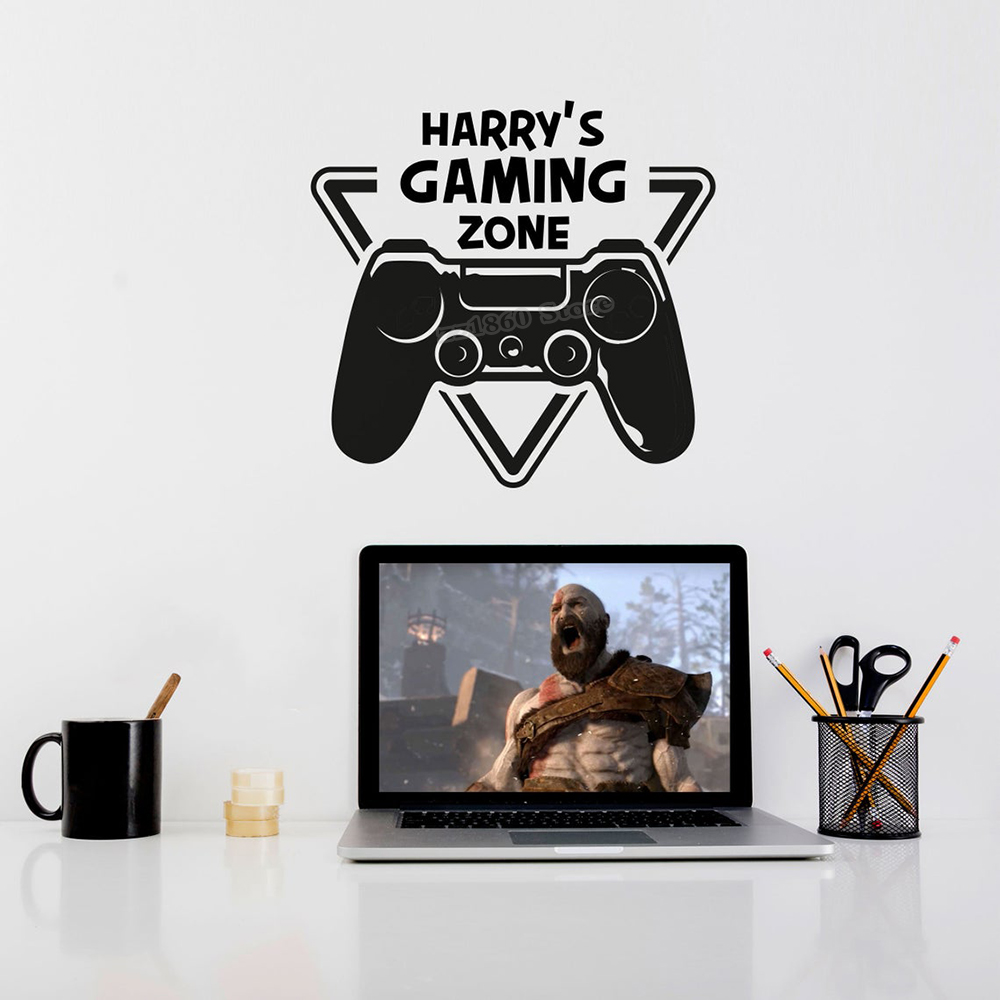 Custom Name Gaming Zone Wall D - Pc Gaming Quotes review and price