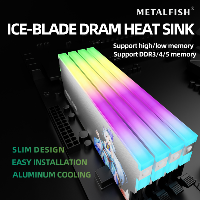 METALFISH DRAM Heatsink 5V-3PI - Pc Gaming Ddr3 review and price
